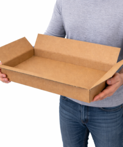 Alternative view of Single Wall Slim Cardboard Boxes 18"x12"x3" (457 x 305 x 76 mm)