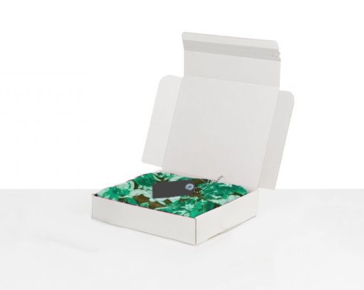 Self Seal White Parcel Postal Boxes 9"x8"x2" 228x200x50mm