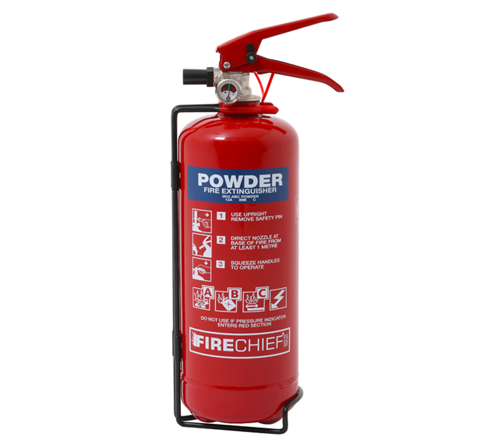 2kg Dry Powder Fire Extinguishers With Brackets