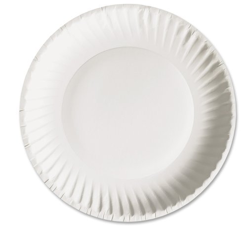 Economy White Disposable Paper Plates 18cm