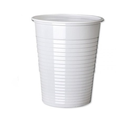 White Disposable Plastic Cups Glasses (200ml)