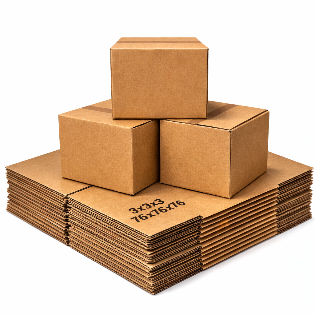 Small Cube Single Wall Box 3" x 3" x 3" (76 x 76 x 76 mm)