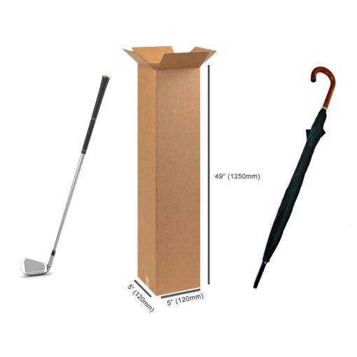 Tall Golf Club Boxes 49"x5"x5" 1245mm X 127mm X 127mm - Image 2