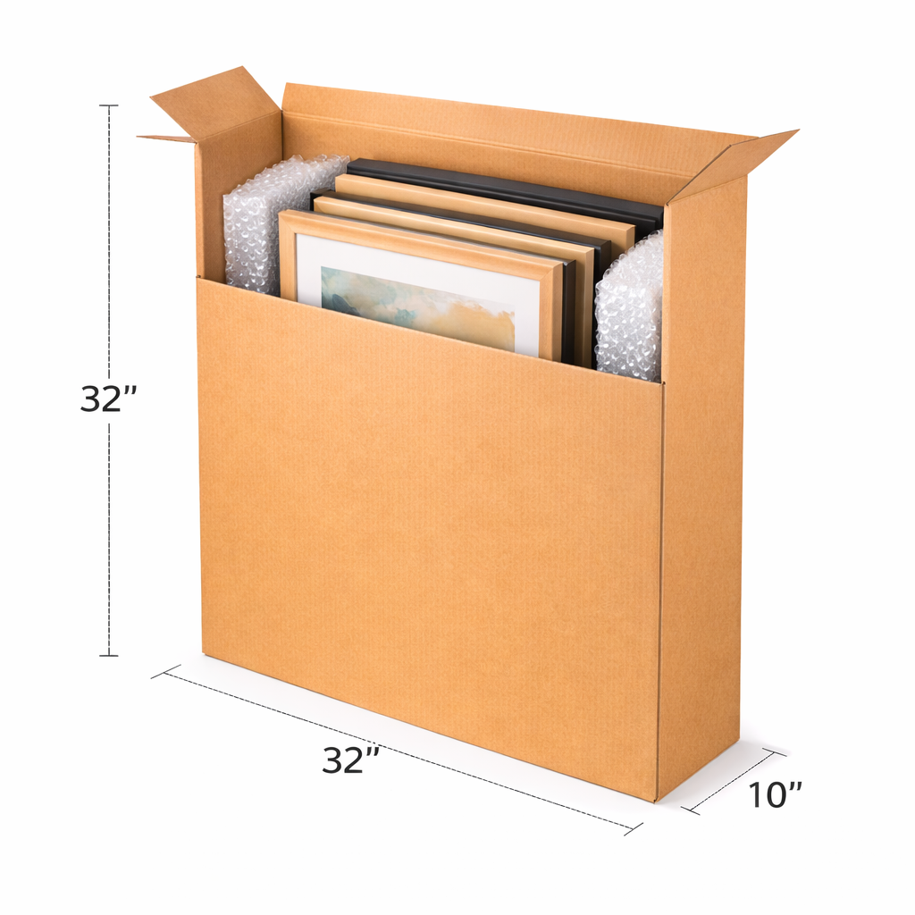 Single Wall Cardboard Boxes 32" x 10" x 32" (800 x 260 x 800 mm) - Image 2