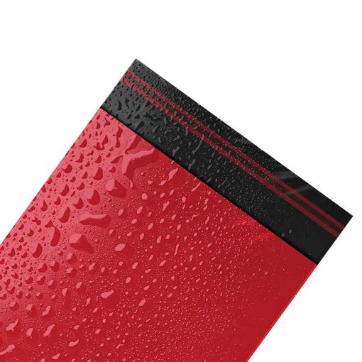 Red Postage Poly Mailing Bags 6" x 9" - 165x230mm - Image 3
