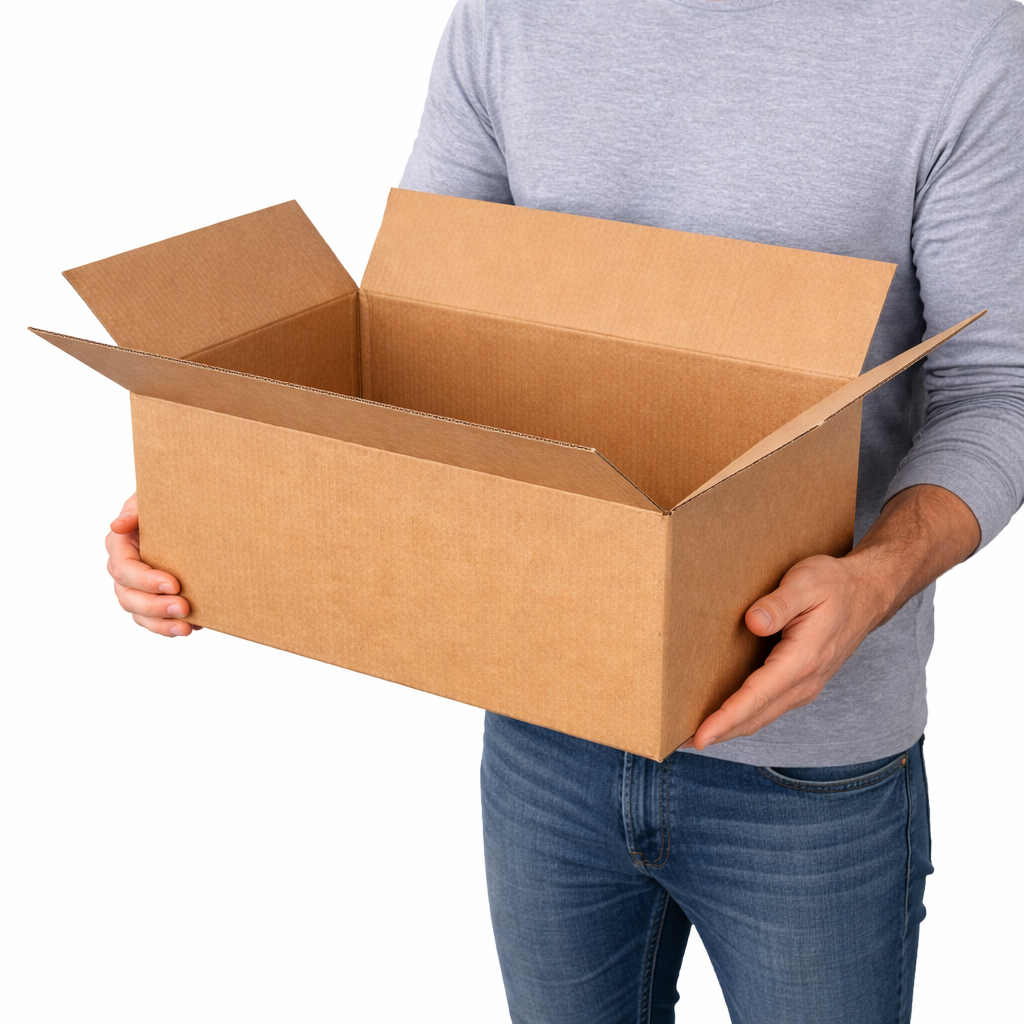 Single Wall Cardboard Boxes 18" x 12" x 7" (457 x 305 x 178 mm) - Image 2
