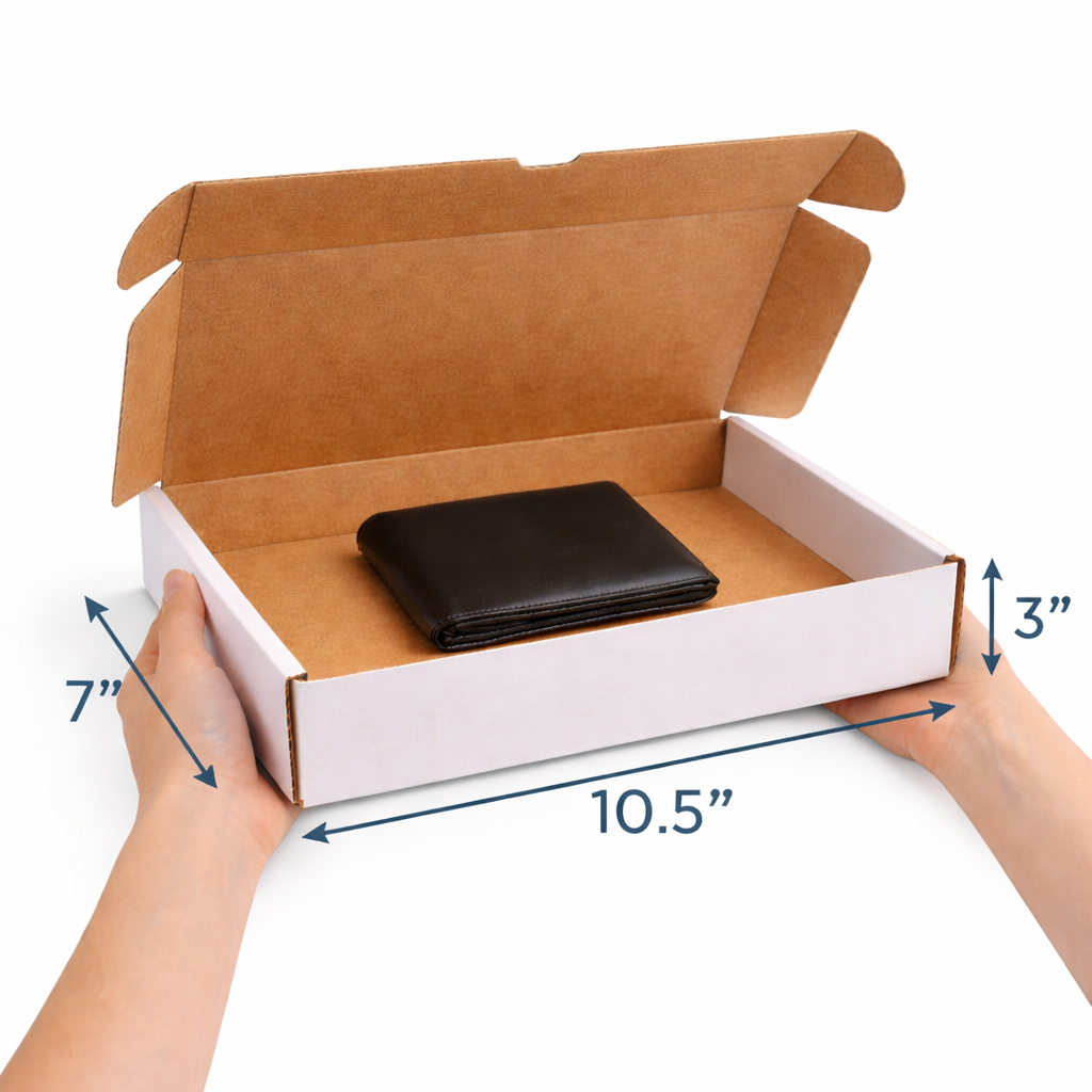 White Postal Boxes 10.5" x 7" x 3" (270 x 180 x 80 mm) - Image 2
