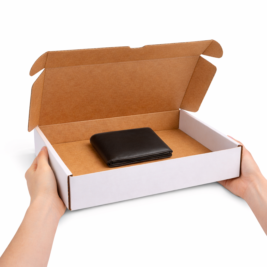 White Parcel Postal Boxes 14" x 11" x 3" (360 x 280 x 80 mm) - Image 3