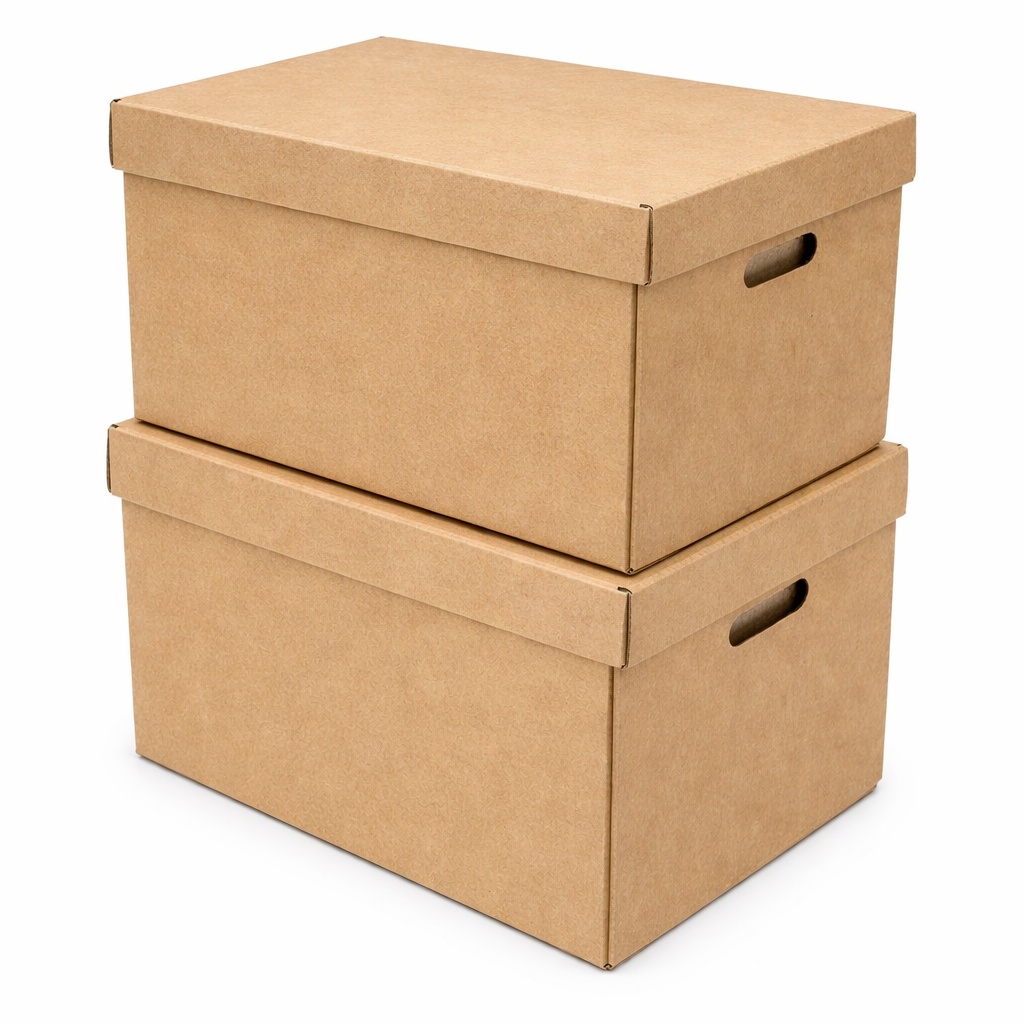 Archive Boxes with Handles 15" x 12" x 9" (395 x 310 x 255 mm) - Image 4