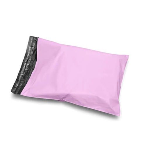 Pink Postal Poly Mailing Bags 12" x 16" - 305x405mm