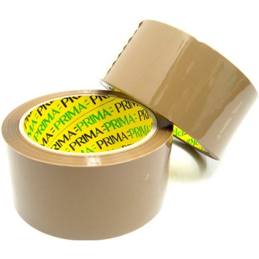 Heavy Duty Brown Prima PVC Vinyl Packing Tape 48mm x 66m