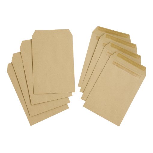 C5/A5 Manilla Plain Self Seal Brown Envelopes 229x162mm 80gsm