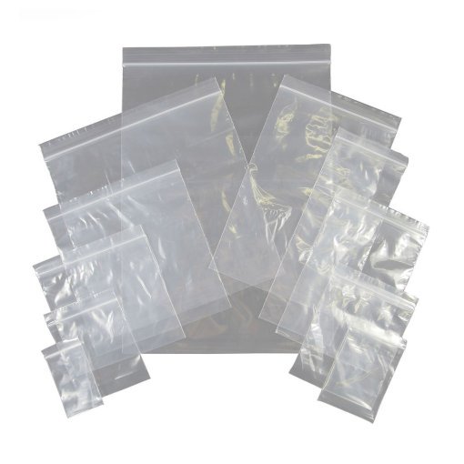 Size 190 x 190mm Grip Seal Resealable Poly Bags 7.5" x 7.5"