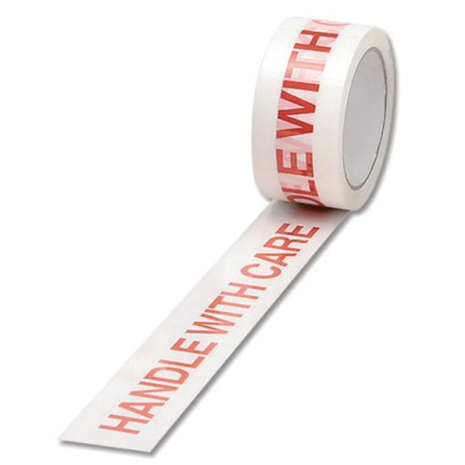 Handle With Care Low Noise Printed Packing Tape 48mm x 66m