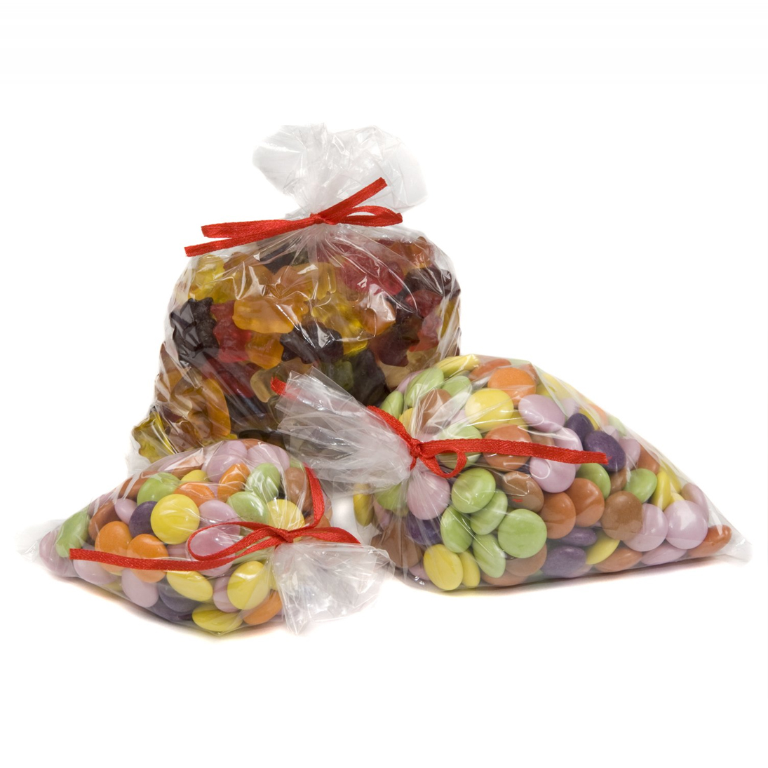 Heavy Duty 175mm x 225mm Clear Polythene Plastic Food Bags 7x9", 200 Gauge