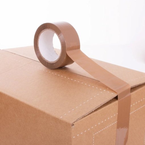 Premium Low Noise Brown Buff Packing Tape 48mm x 66m - Image 2