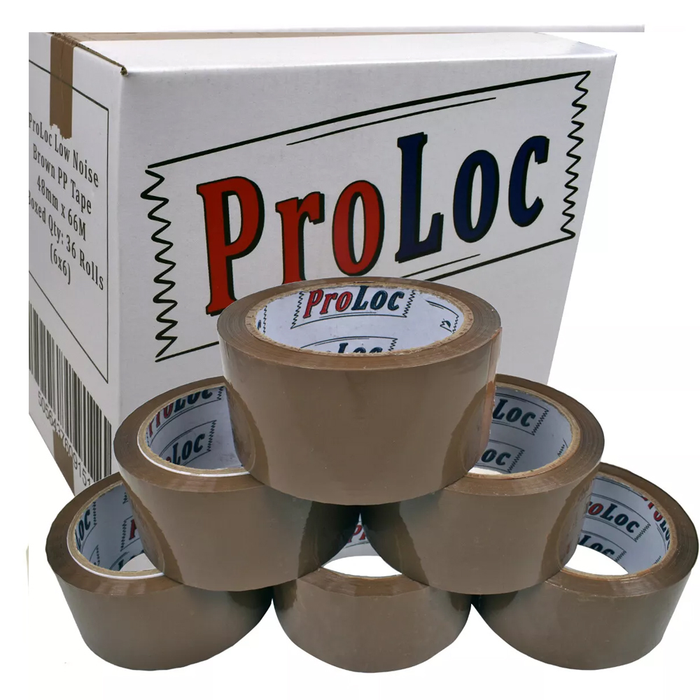 Premium Low Noise Brown Buff Packing Tape 48mm x 66m - Image 5