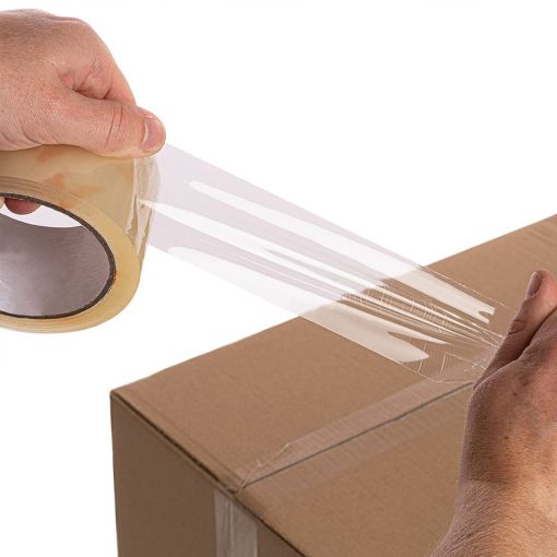 Clear Transparent Packing Parcel Tape 48mm x 66m - Image 2