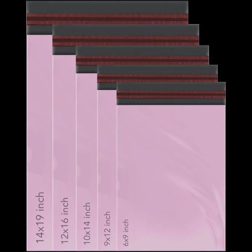 Pink Postal Poly Mailing Bags 12" x 16" - 305x405mm - Image 5