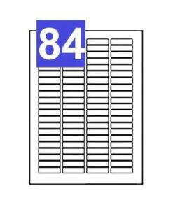 A4 Sheets of Print Address Labels - 84 Per Sheet