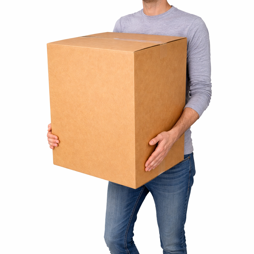 Large Single Wall Cardboard Box 20"x20"x28" (510x510x715 mm) - Image 2