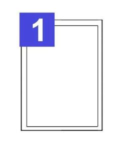 A4 Sheets of Printer Address Labels - 1 Per Sheet