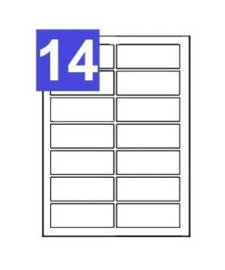 A4 Address Printing Label Sheets  - 14 Per Sheet