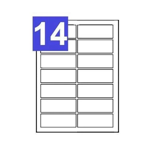 A4 Address Printing Label Sheets - 14 Per Sheet