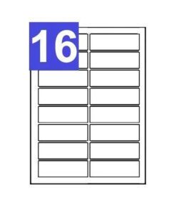 A4 Sheets of Print Address Labels - 16 Per Sheet