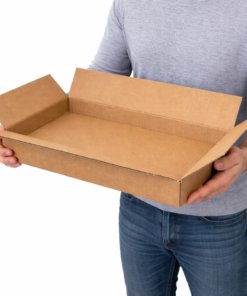 Alternative view of Single Wall Slim Cardboard Boxes 18"x12"x3" (457 x 305 x 76 mm)