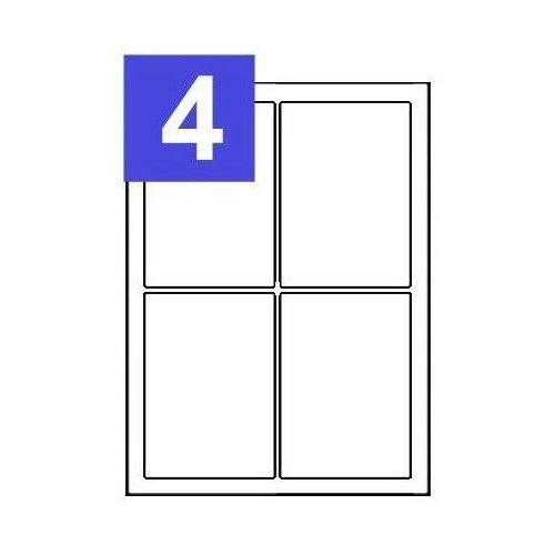 A4 Sheets of Printing Address Labels - 4 Per Sheet