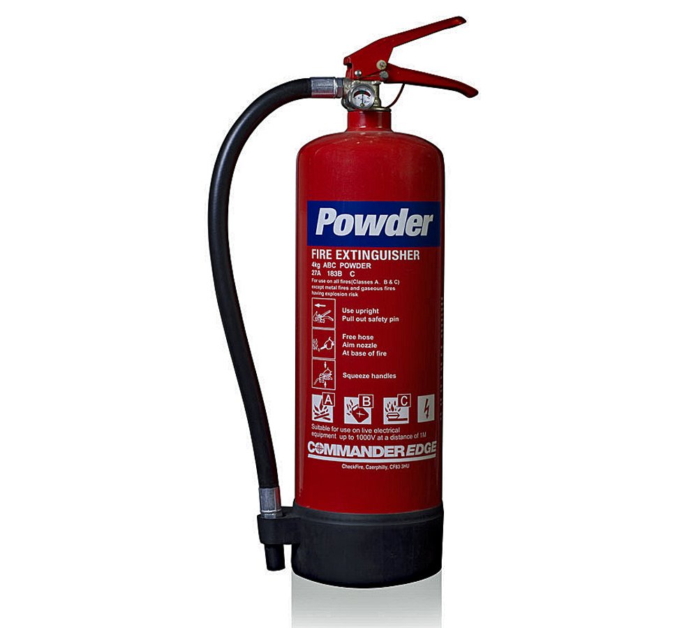 4kg Dry Powder Fire Extinguishers With Brackets - For Warehouse, Office - 10