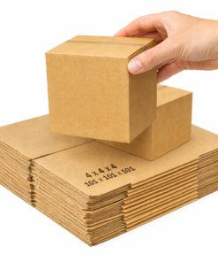 Alternative view of Small Single Wall Cube Boxes 4" x 4" x 4" (102 x 102 x 102 mm)