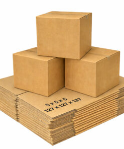 Small Single Wall Cube Boxes 5" x 5" x 5" (127 x 127 x 127 mm)