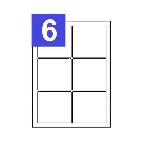 A4 Sheets of Printing Address Labels - 6 Per Sheet