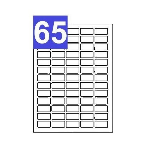 A4 Sheets of Print Address Labels - 65 Per Sheet