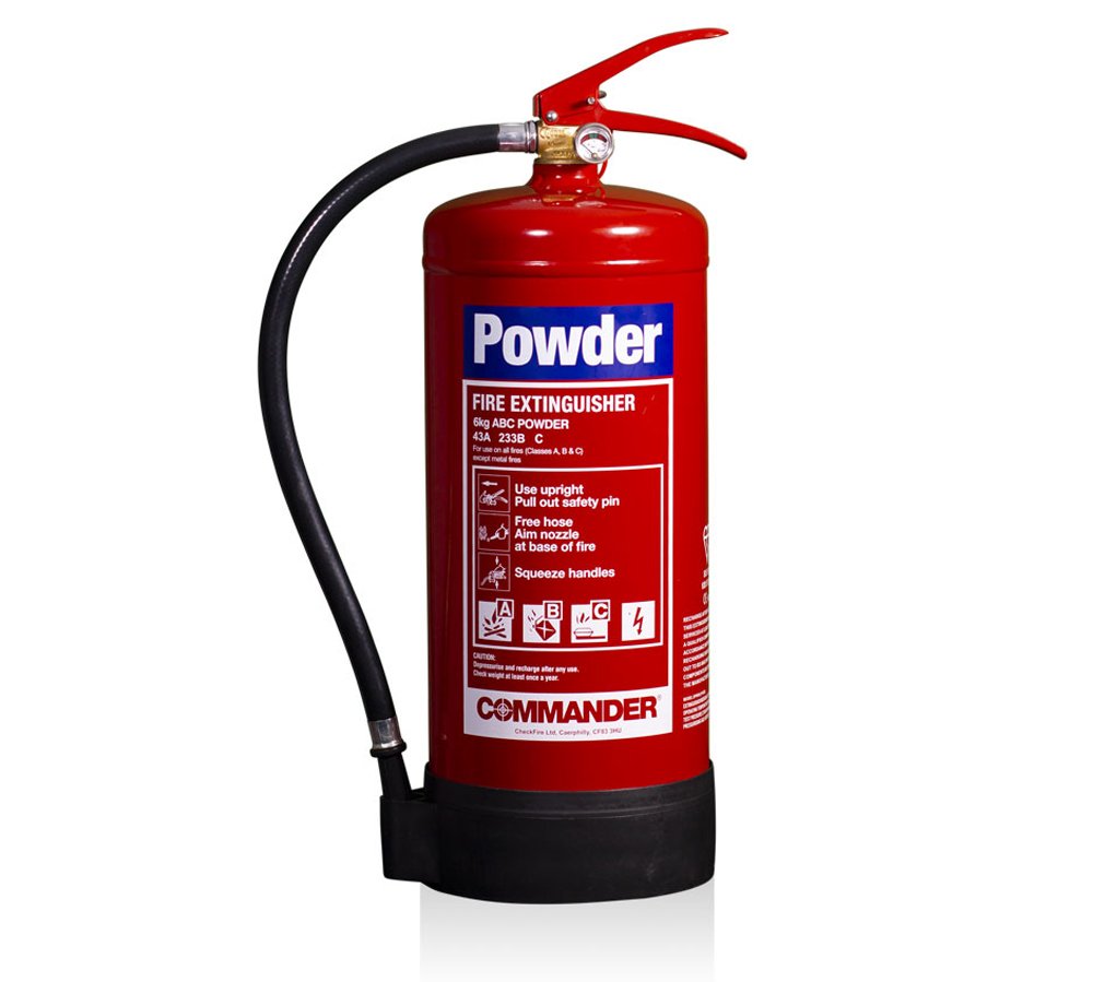6kg Dry Powder Fire Extinguishers With Brackets - For Warehouse, Office - 10