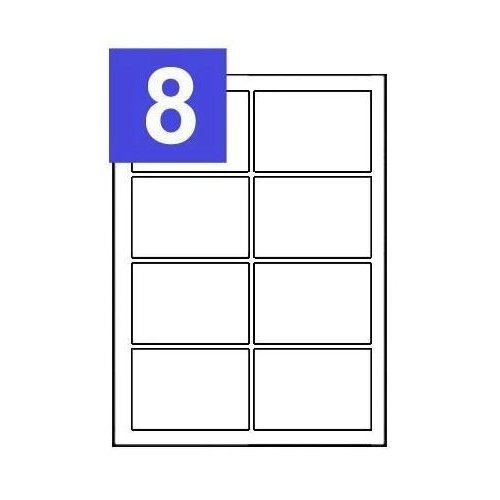 A4 Sheets of Print Address Labels - 8 Per Sheet