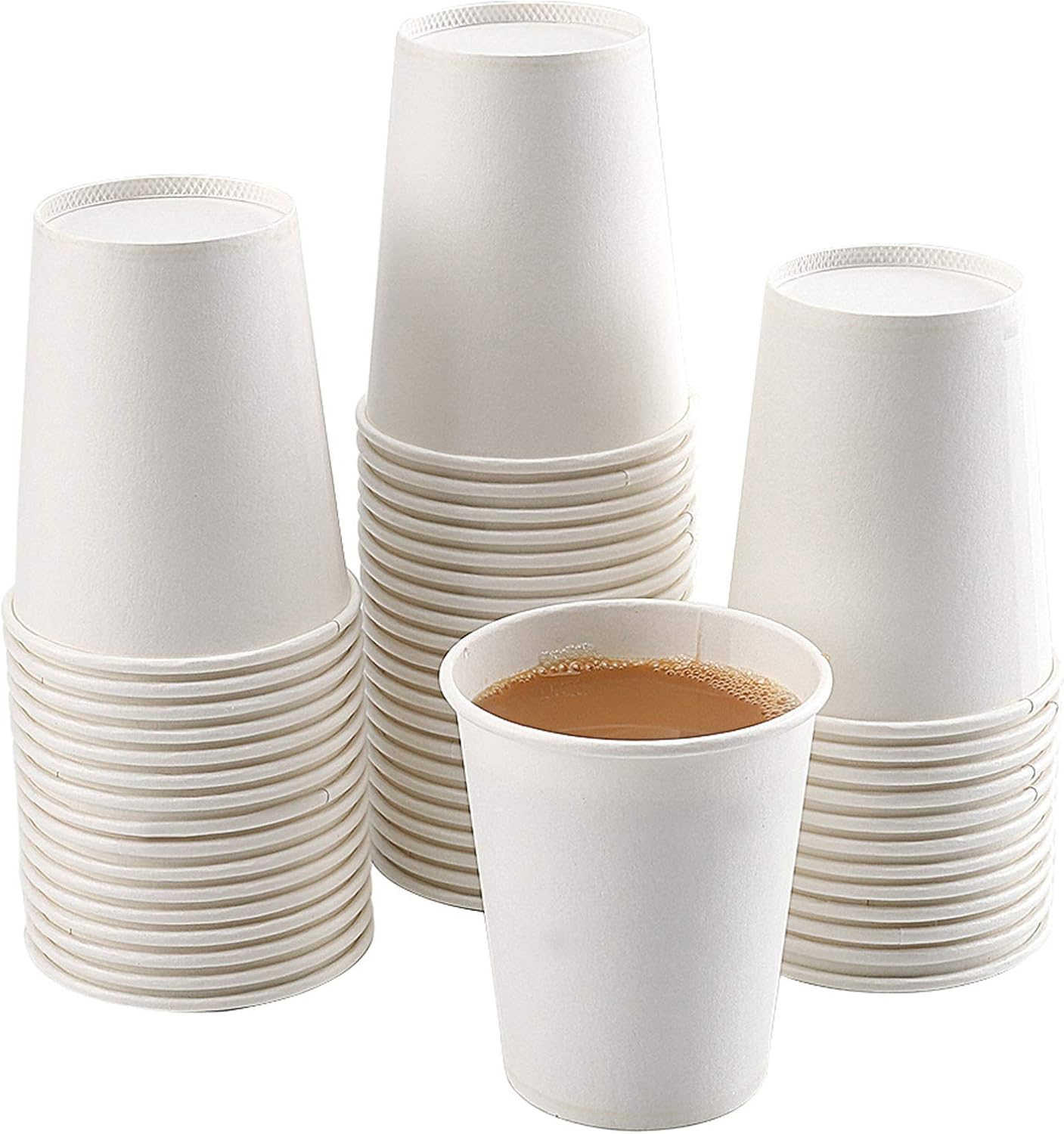 Heavy Duty Paper Thermal Coffee Cups Hot Drinks 8oz (236ml) - 100