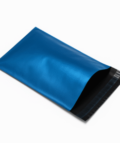 A5 Size Small Metallic Blue Poly Mailing Bags 5" x 7" - 120x170mm