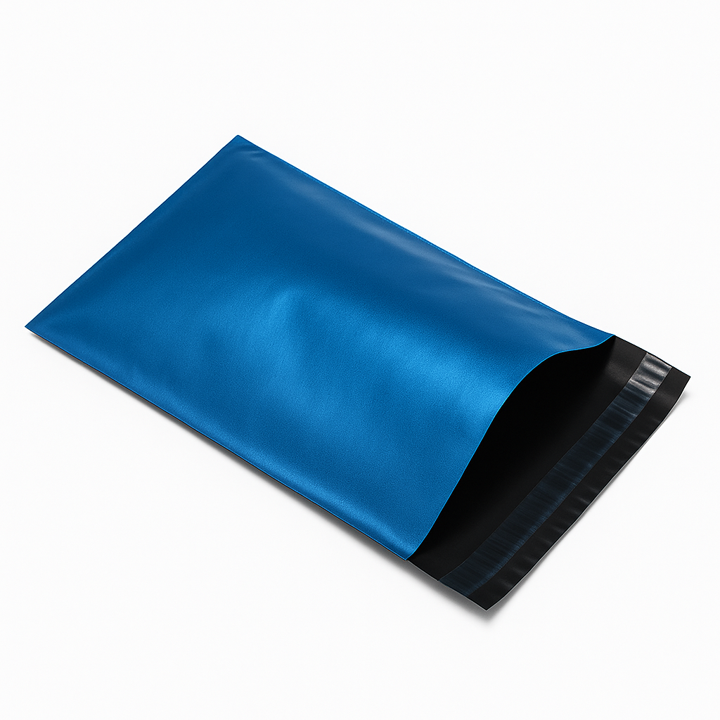 Large Metallic Blue Poly Mailing Bags 30" x 36" - 750x900mm - 2000