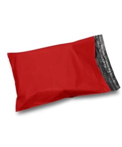 Red Postage Poly Mailing Bags 14" x 20" - 355x500mm