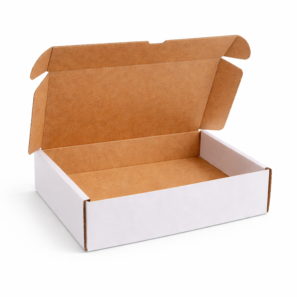 White Postal Boxes 10.5" x 7" x 3" (270 x 180 x 80 mm) - 250