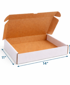 Alternative view of White Parcel Postal Boxes 14" x 11" x 3" (360 x 280 x 80 mm)