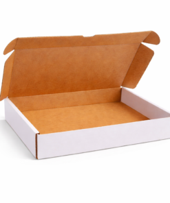White Die Cut Parcel Postal Boxes 16"x14"x3" (440 x 350 x 80 mm)