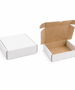 White Small Parcel Postal Boxes 5.5"x5"x2" 140 x 130 x 50mm