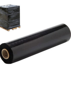 Black Pallet Stretch Shrink Wrap 400mm X 200M - 23mu