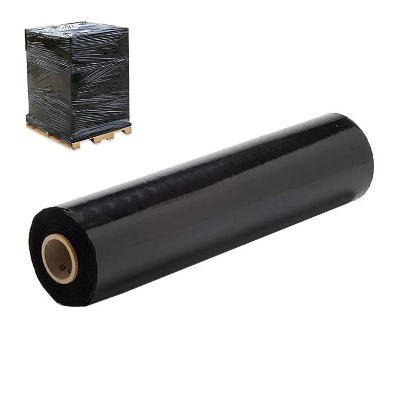 Black Pallet Stretch Shrink Wrap 400mm X 200M - 23mu - 6