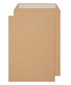 C4 Manilla Plain Self Seal Brown Envelopes 324x229mm 80gsm