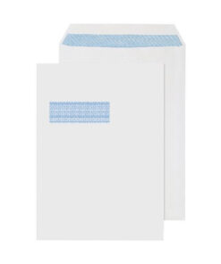 C4/A4 White Window Self Seal Envelopes 324x229mm , 90gsm